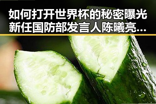 如何打开世界杯的秘密曝光新任国防部发言人陈曦亮的最新动态