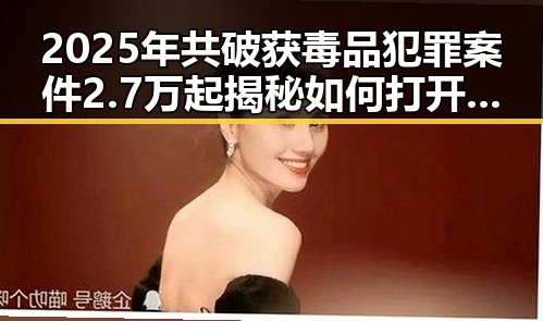 2025年共破获毒品犯罪案件2.7万起揭秘如何打开世界杯的全球视角
