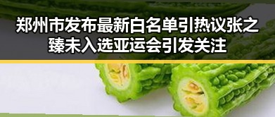 郑州市发布最新白名单引热议 张之臻未入选亚运会引发关注